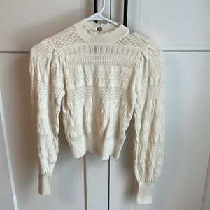 Abercrombie & Fitch cream sweater